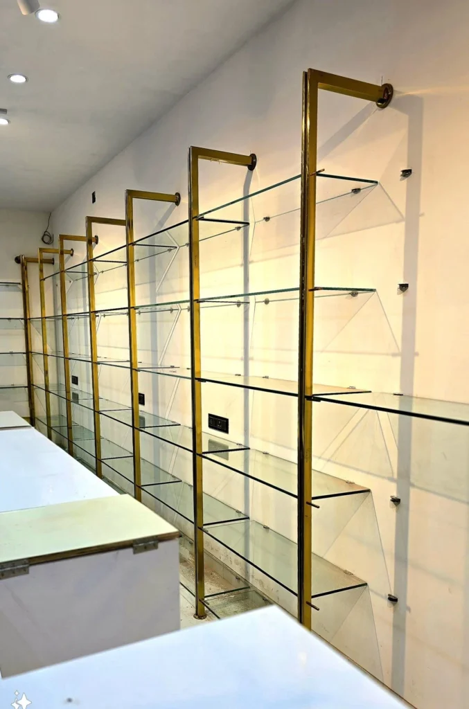 رفوف زجاج للمحلات | الخاطر 0572750472